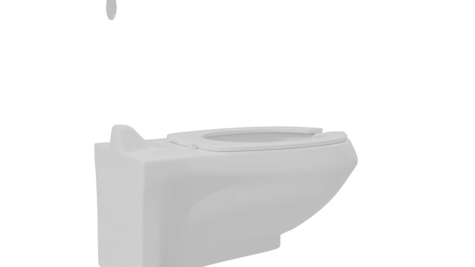 Sleek Modern Toilet 3D Model - Professional 3D Model Render 7