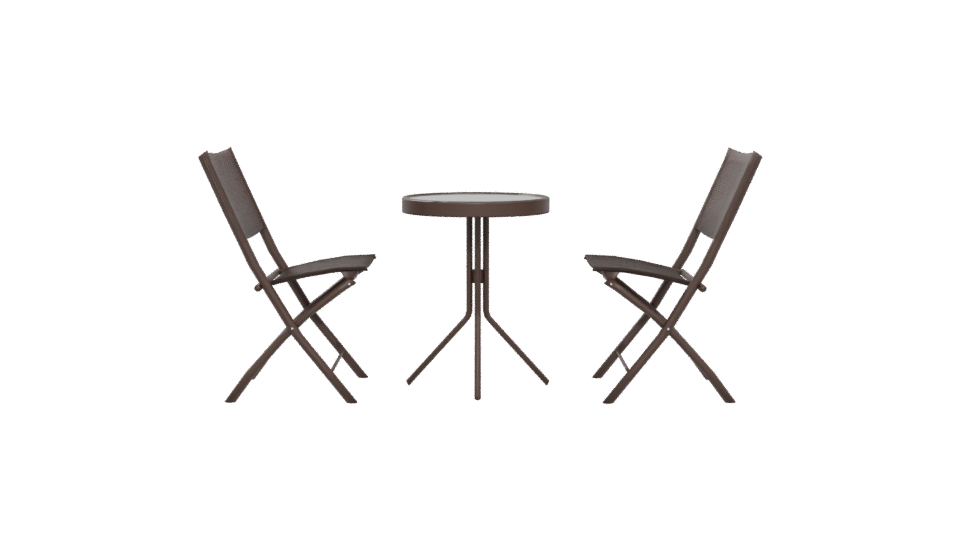 Outdoor Folding Table and Chairs 3D - Professional 3D Model Render 5