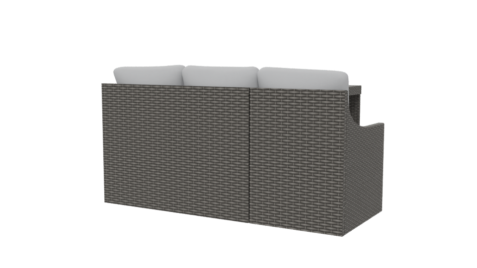 Contemporary Outdoor Sofa Set 3D - Professional 3D Model Render 6