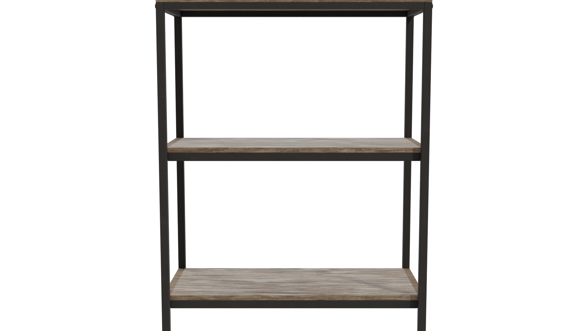 Rustic Industrial Shelf 3D Model - Professional 3D Model Render 11