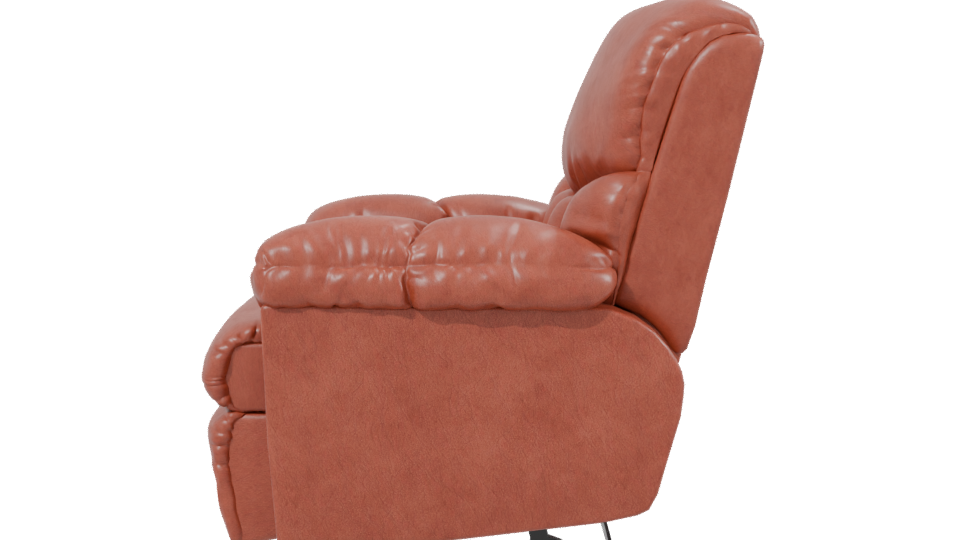 Stylish Leather Recliner Chair 3D - Professional 3D Model Render 2