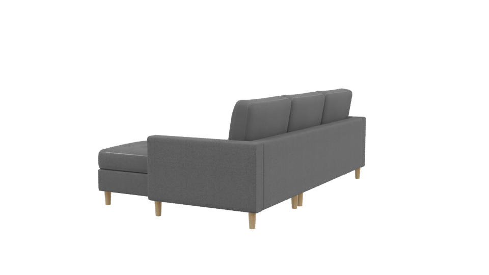 Stylish Modern Sectional Sofa 3D Model - Professional 3D Model Render 3
