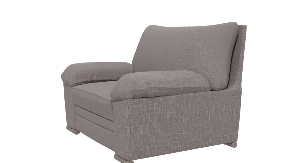 Stylish Lounge Armchair 3D Model - Professional 3D Model Render 13
