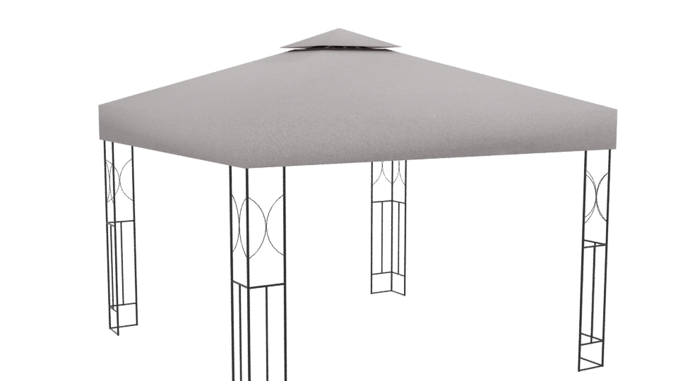 Stylish Outdoor Canopy Tent 3D - Professional 3D Model Render 13