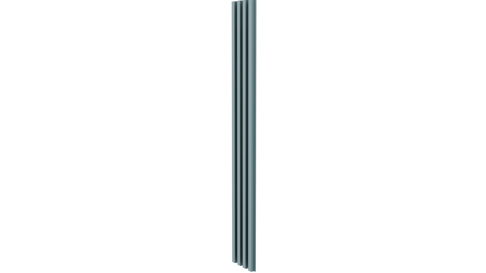 Stylized Vertical Striped Panel - Professional 3D Model Render 7