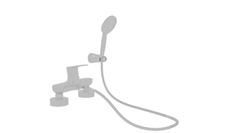 Stylish Shower Head Assembly 3D - Professional 3D Model Render 9