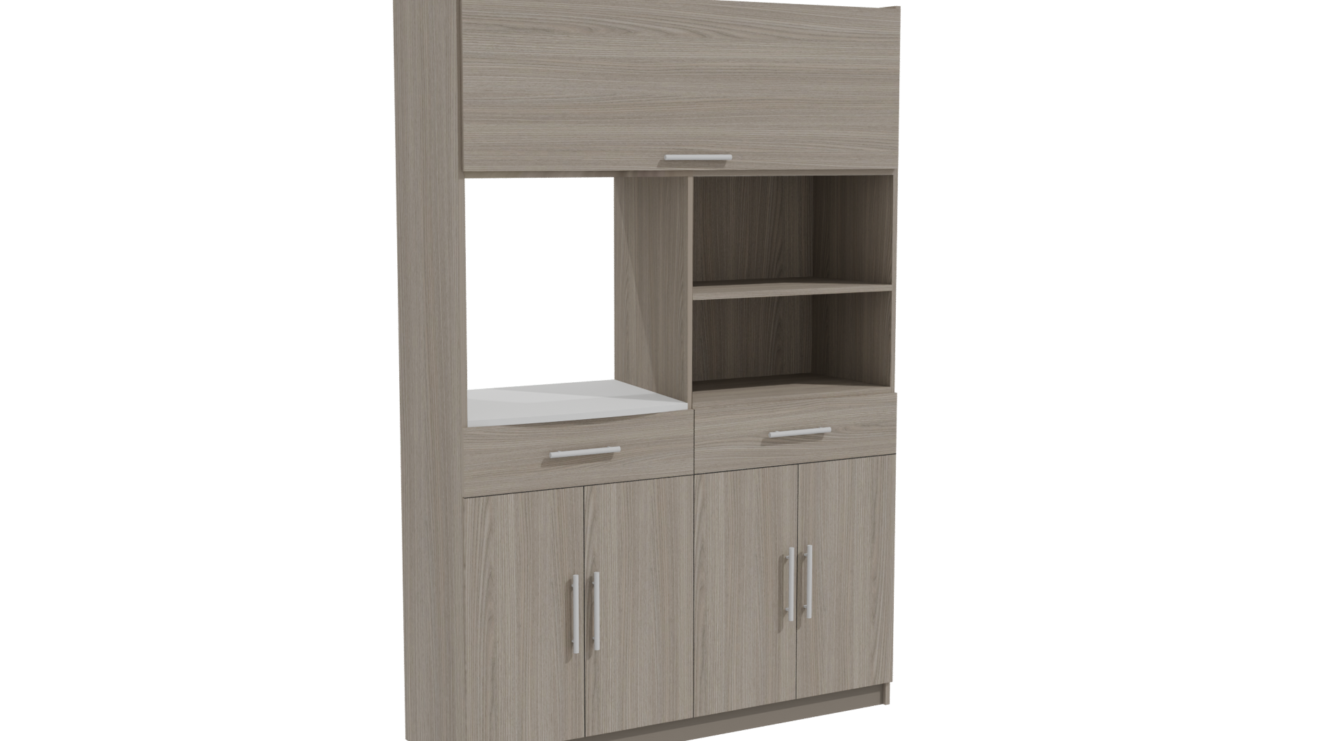Stylish Wooden Cabinet 3D Model - Professional 3D Model Render 10