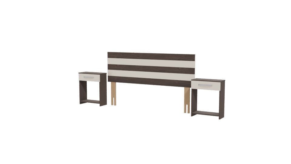 Stylish Modern Bedroom Set 3D - Professional 3D Model Render 12