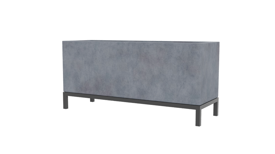 Stylish Concrete Planter Box 3D - Professional 3D Model Render 12