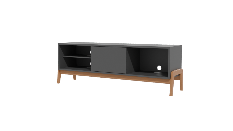 Stylish Minimalist TV Cabinet 3D Model - Professional 3D Model Render 12