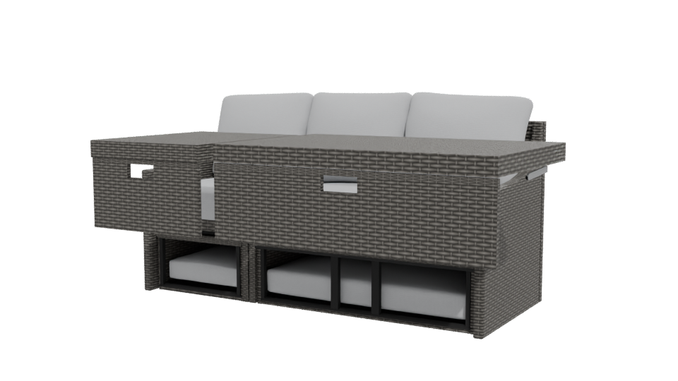 Contemporary Outdoor Sofa Set 3D - Professional 3D Model Render 12