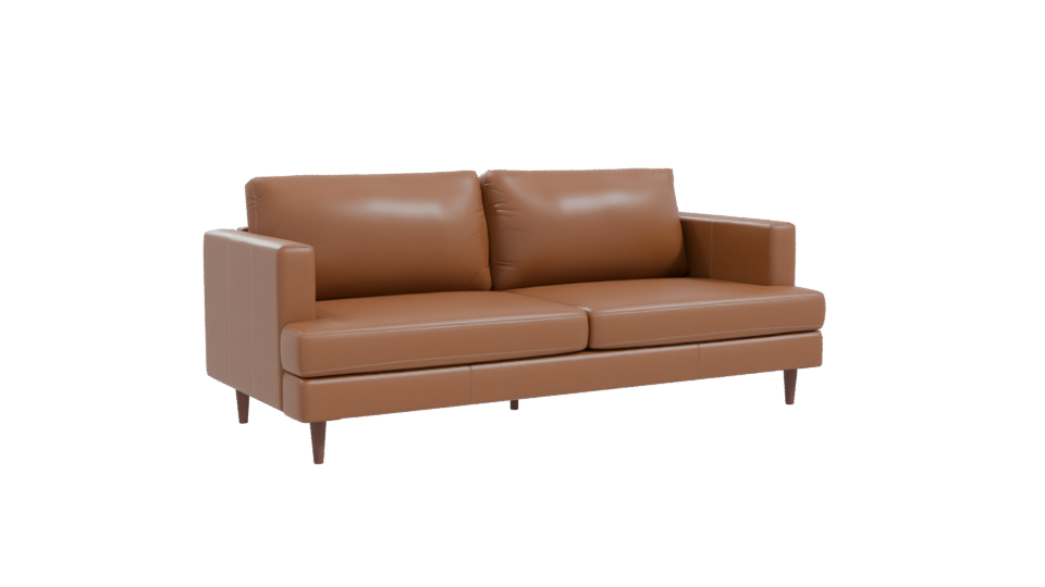 Modern Leather Sofa 3D Model - Professional 3D Model Render 10
