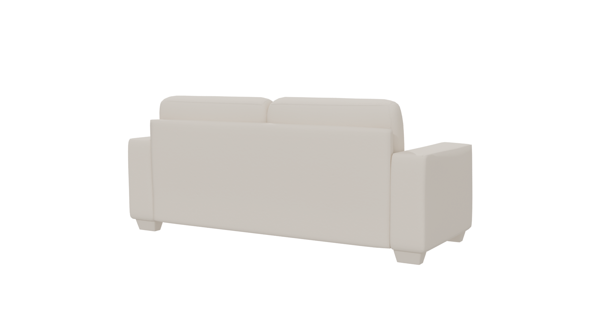 Minimalist White Sofa 3D Model - Professional 3D Model Render 6