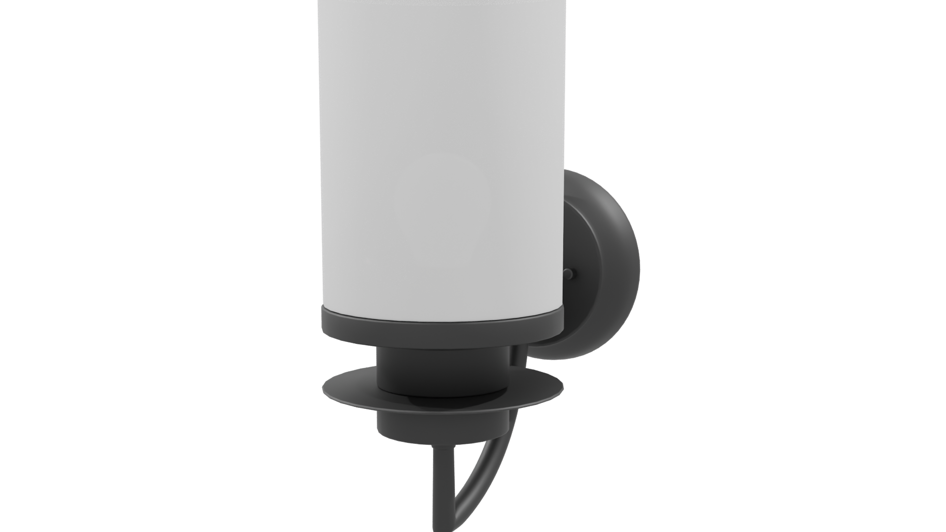 Contemporary Glass Wall Lamp 3D Model - Professional 3D Model Render 9