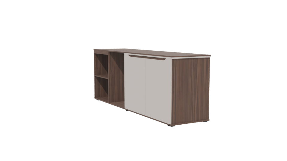 Modern Minimalist TV Console Unit - Professional 3D Model Render 13
