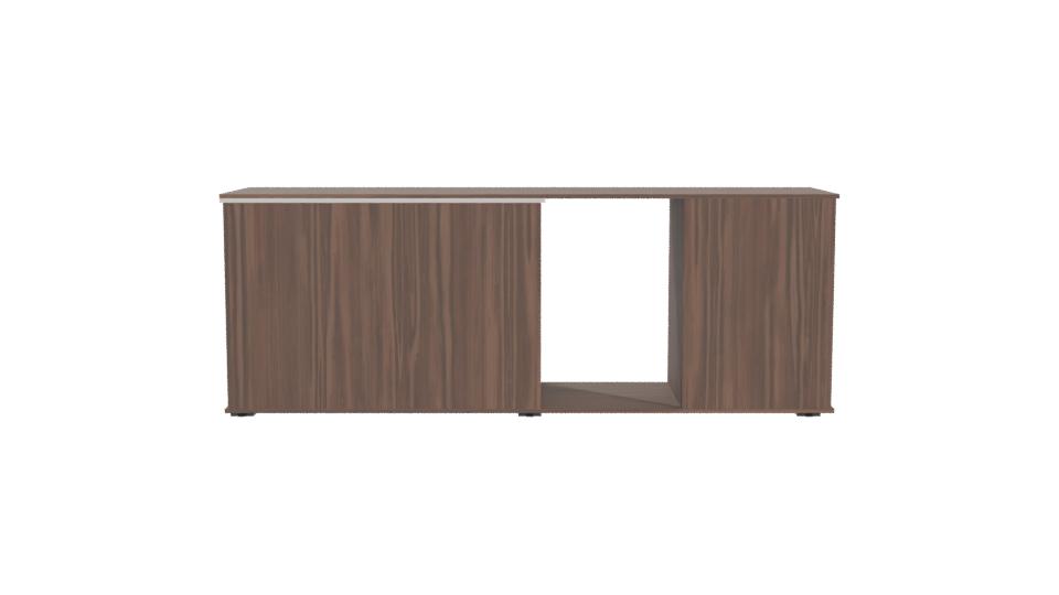 Modern Minimalist TV Console Unit - Professional 3D Model Render 5