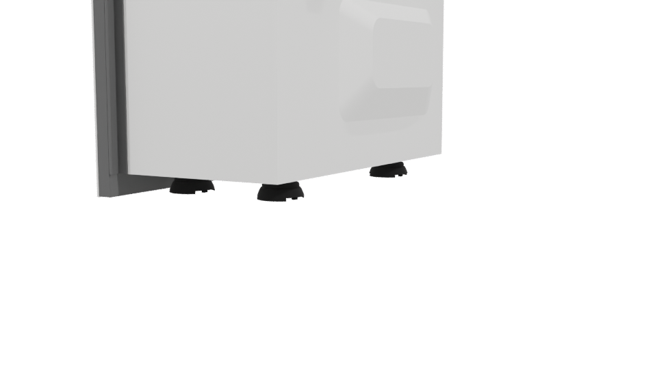 Sleek Built-In Microwave 3D Model - Professional 3D Model Render 3