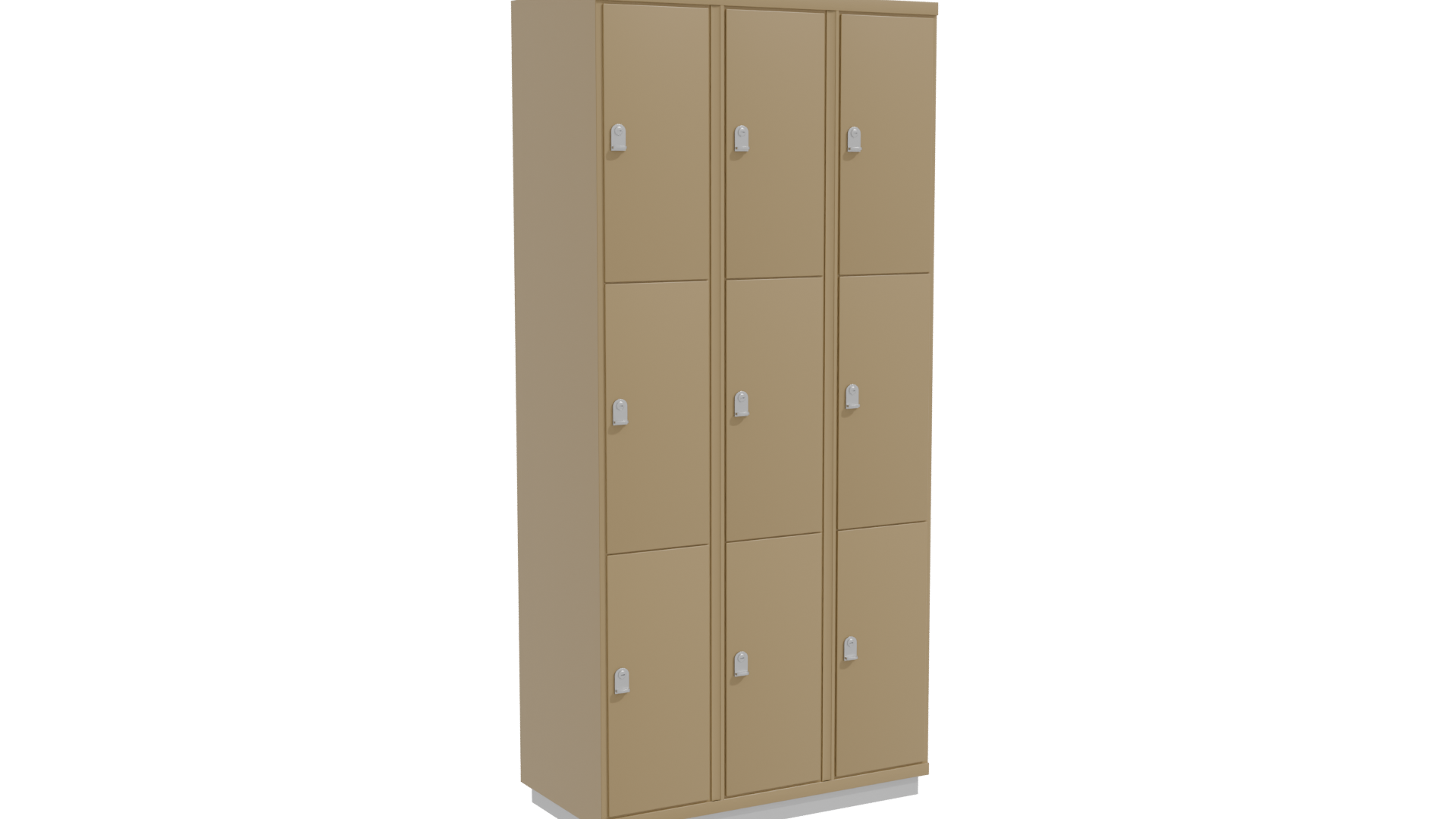 Metal Storage Locker Model 3D - Professional 3D Model Render 28