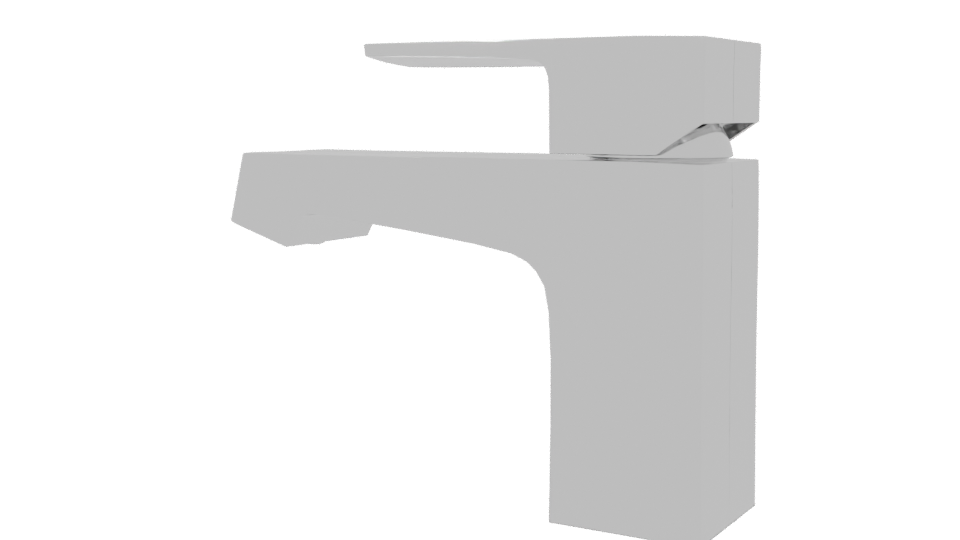 Sleek Modern Bathroom Faucet - Professional 3D Model Render 6