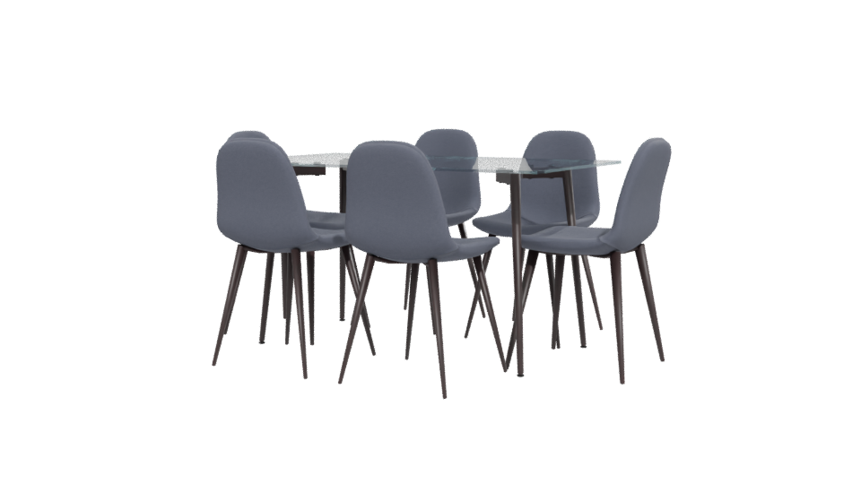 Modern Dining Set 3D Model - Professional 3D Model Render 12