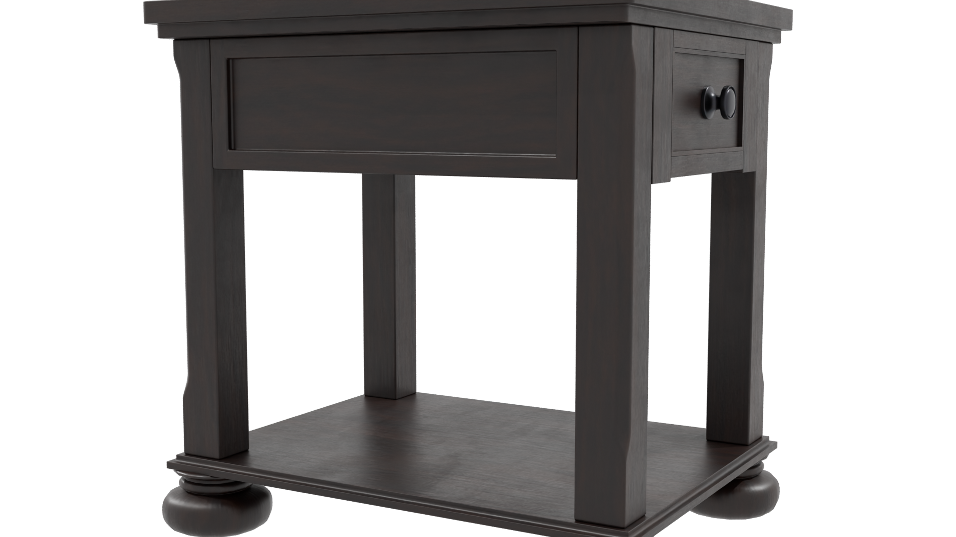 Elegant Wooden Side Table Model - Professional 3D Model Render 24