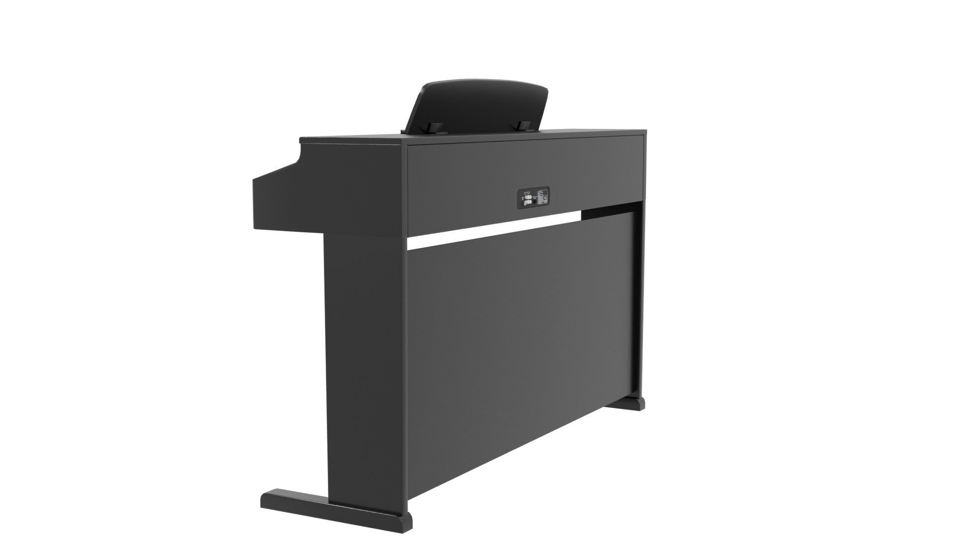 Elegant Digital Piano Model 3D - Professional 3D Model Render 3