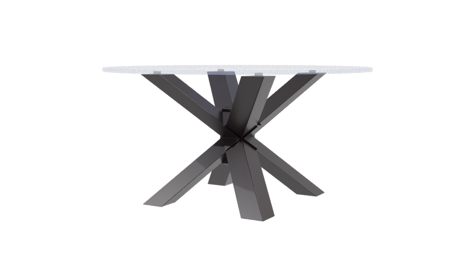 Stylish Modern Dining Table 3D - Professional 3D Model Render 3