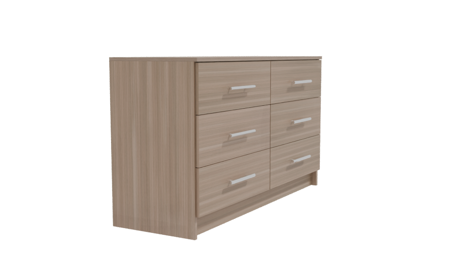 Stylish Wooden Dresser 3D Model - Professional 3D Model Render 9
