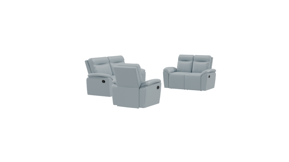 Reclining Sofa Set 3D Model - Professional 3D Model Render 9