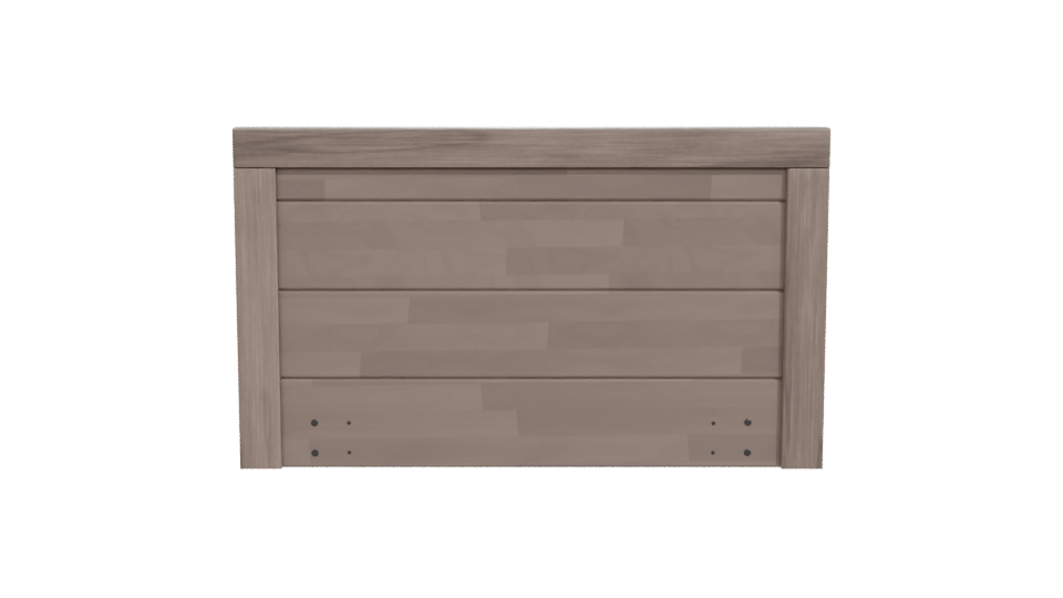 Stylish Wooden Headboard 3D Model - Professional 3D Model Render 11
