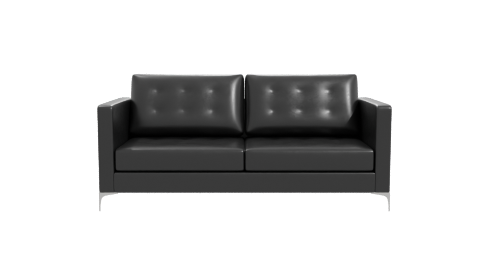 Contemporary Black Sofa 3D Model - Professional 3D Model Render 11