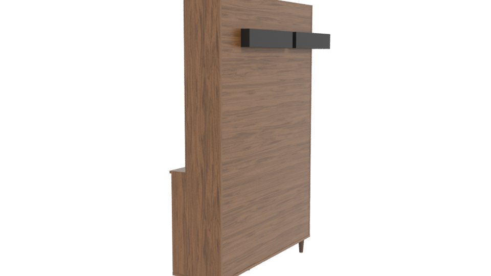 Stylish Wooden Cabinet 3D Model - Professional 3D Model Render 3