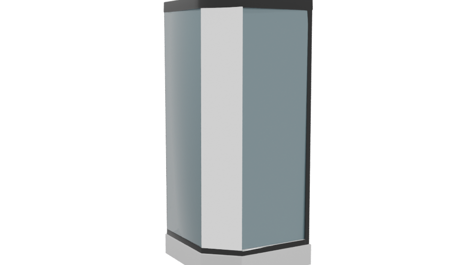 Stylish Shower Cabin Model 3D - Professional 3D Model Render 4