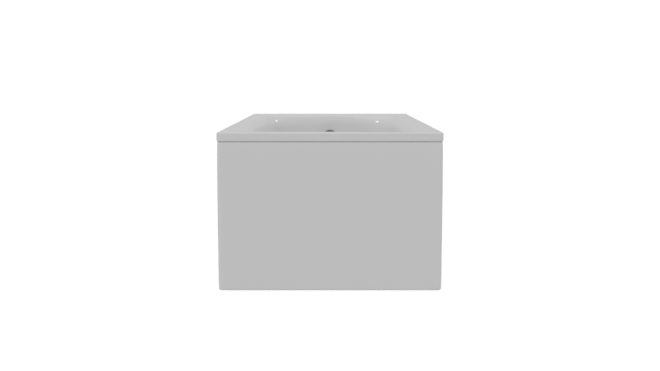 Sleek Modern Freestanding Bathtub - Professional 3D Model Render 2