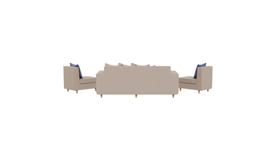 Stylish Modern Sofa Set 3D - Professional 3D Model Render 5