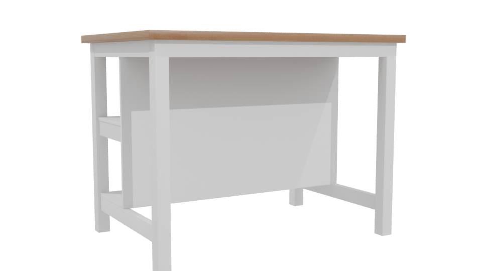 Isla Americana Dallas Blanca Table 3D - Professional 3D Model Render 4