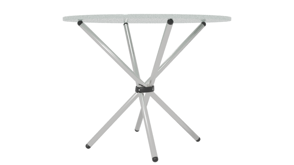 Stylish Glass Top Table 3D - Professional 3D Model Render 6