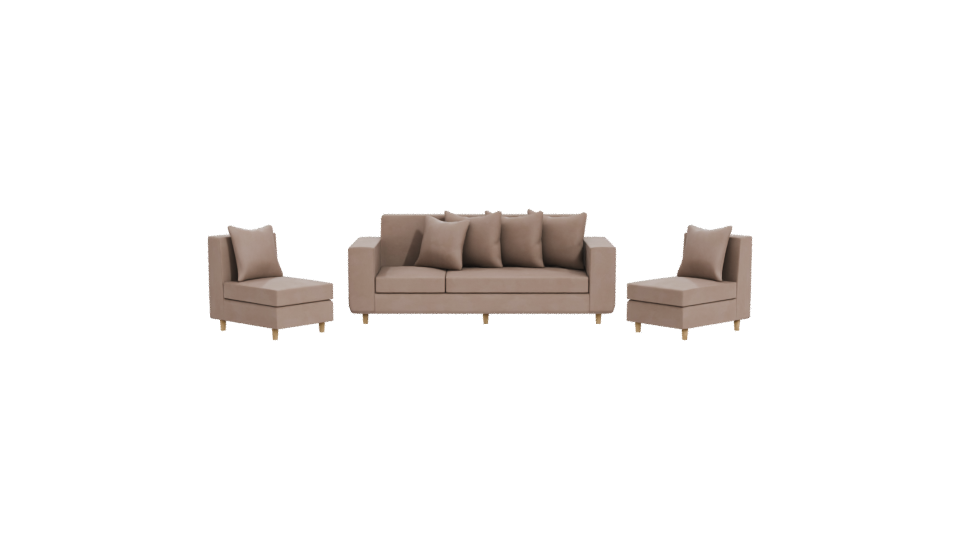 Stylish Modern Sofa Set 3D - Professional 3D Model Render 11