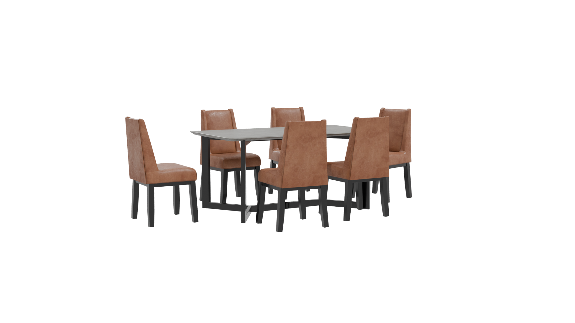 Stylish Dining Table Set 3D - Professional 3D Model Render 19