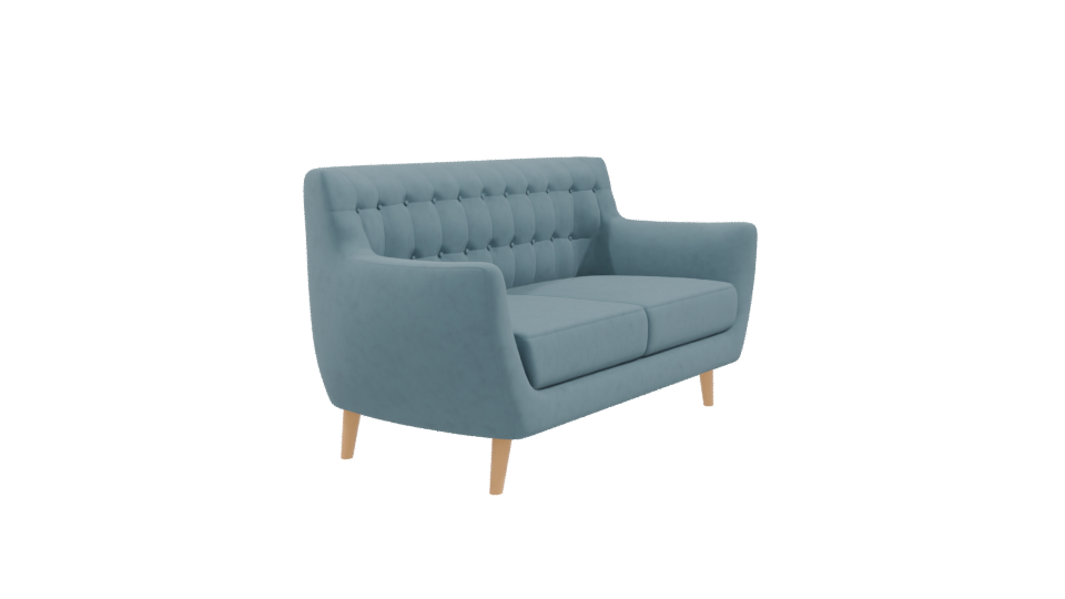 Stylish Mid-Century Sofa Model - Professional 3D Model Render 9