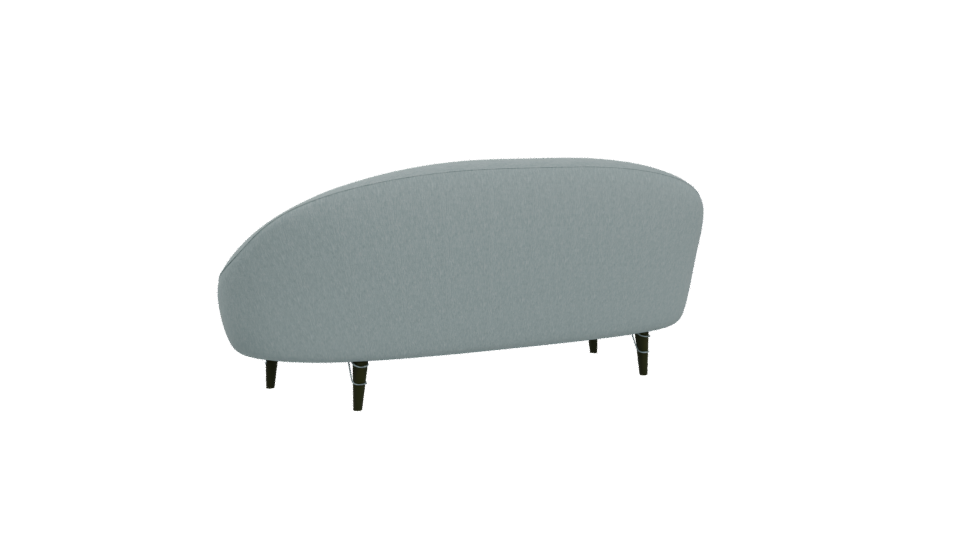 Stylish Mid-Century Sofa Model - Professional 3D Model Render 4
