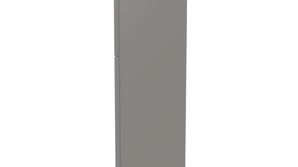 Sleek Stainless Steel Refrigerator 3D Model - Professional 3D Model Render 2