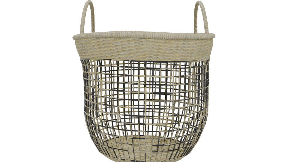 Stylish Woven Storage Basket 3D - Professional 3D Model Render 5