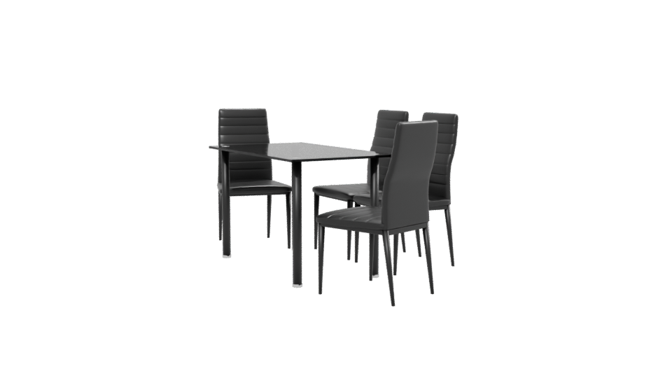 Stylish Modern Dining Set 3D - Professional 3D Model Render 13