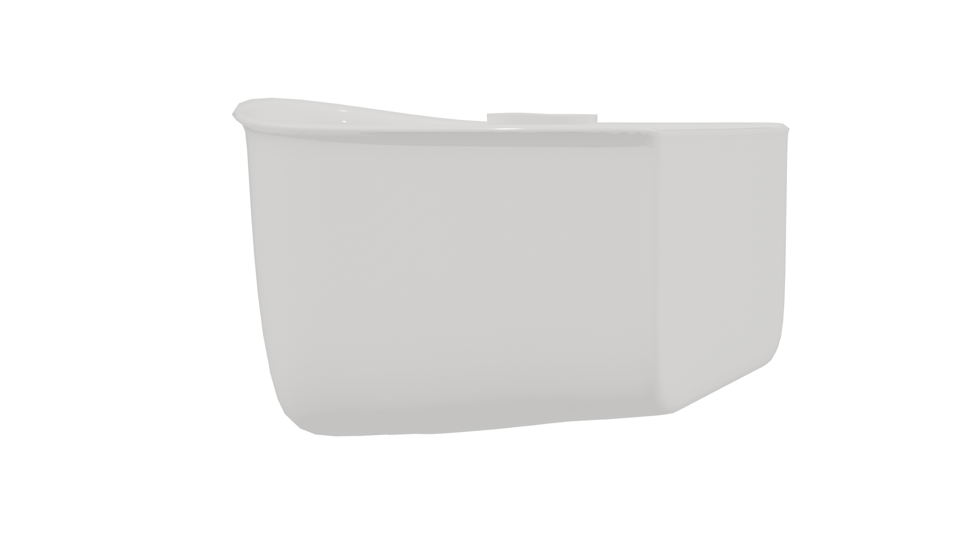 Contemporary White Planter Model - Professional 3D Model Render 3