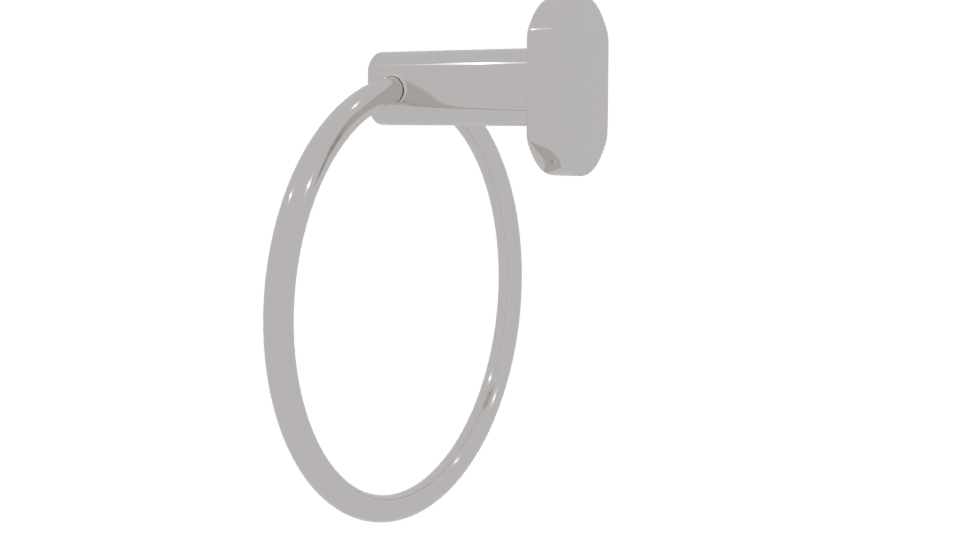 Stylish Bathroom Towel Ring 3D - Professional 3D Model Render 3