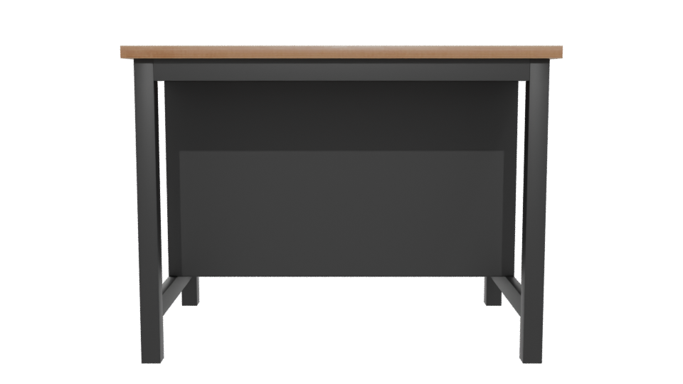 Industrial Metal and Wood Storage Table 3D Model - Professional 3D Model Render 5