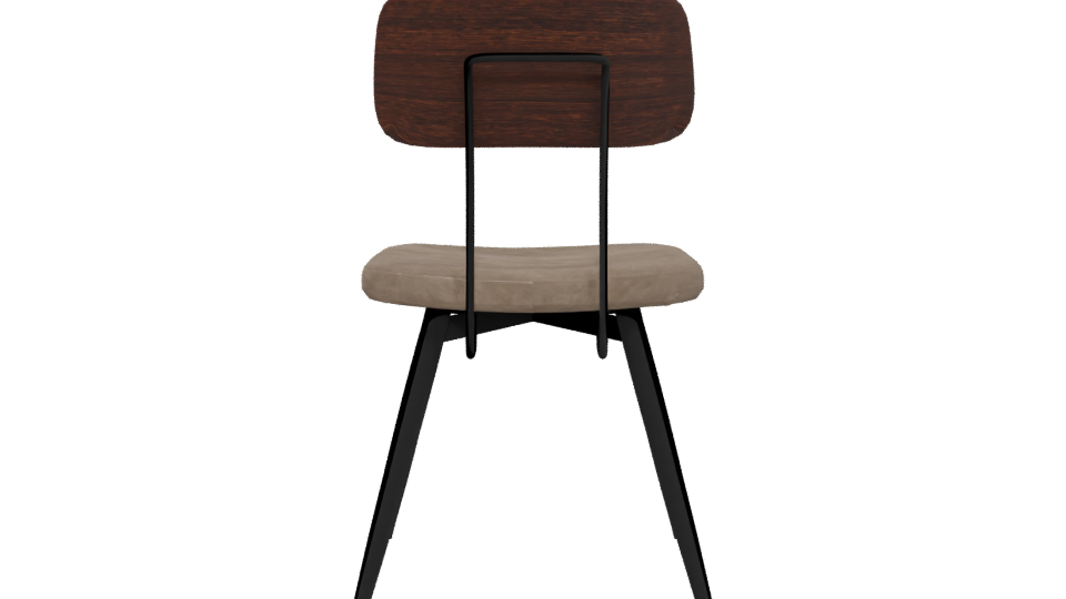 Stylish Modern Dining Chair 3D Model - Professional 3D Model Render 5