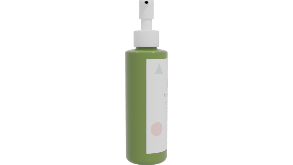 Stylish Green Spray Bottle 3D Model - Professional 3D Model Render 11