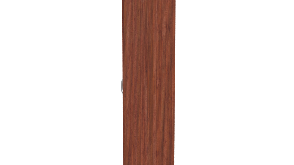 Stylish Wooden Wardrobe 3D Model - Professional 3D Model Render 2